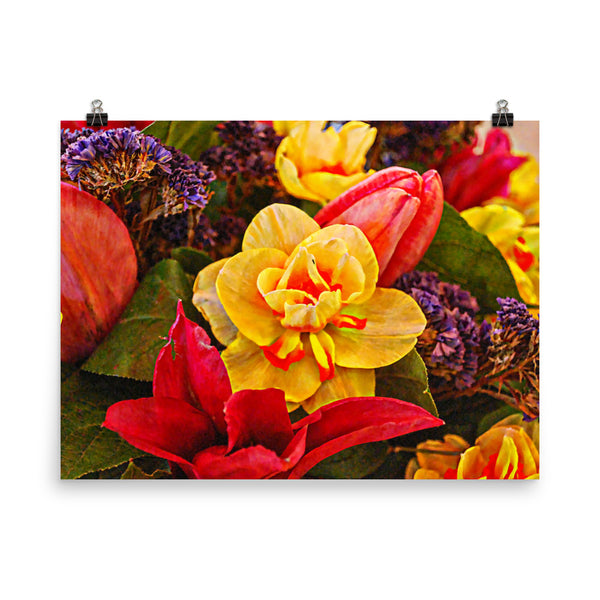 Tulip Fest Floral Poster Print Wall Art Washington State Home Decor 