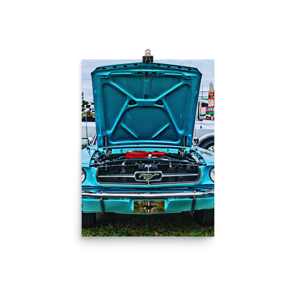 Ford Mustang Muscle Car Poster Print Wall Art for Guys