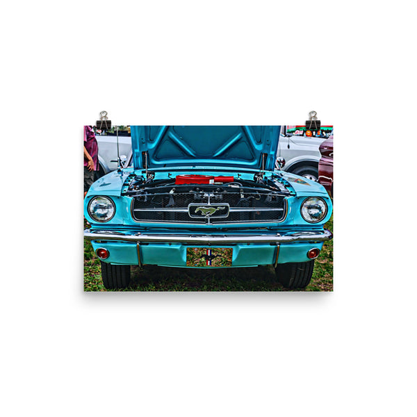 Ford Mustang Muscle Car Poster Print Wall Art for Guys