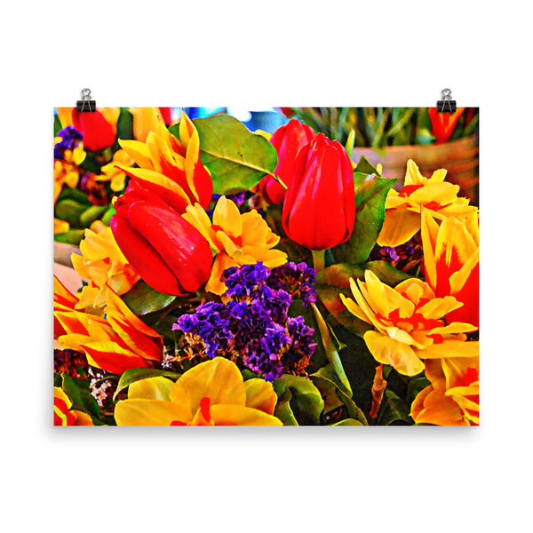 Tulip Fest Floral Poster Print Wall Art Washington State Home Decor 
