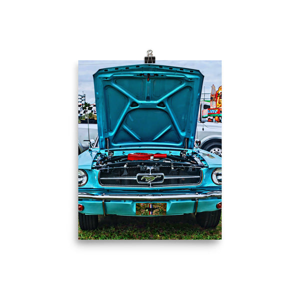 Ford Mustang Muscle Car Poster Print Wall Art for Guys