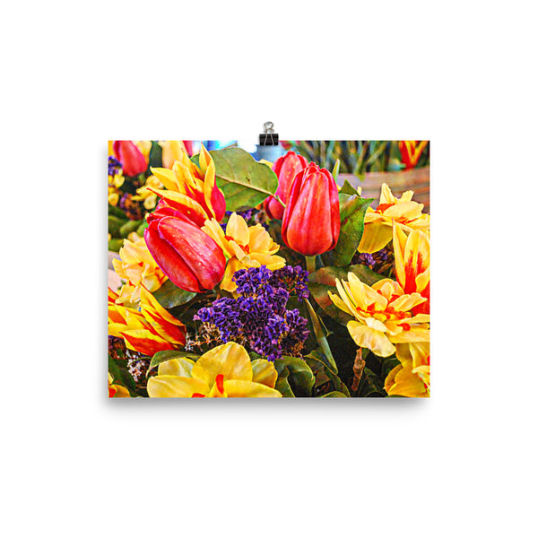 Tulip Fest Floral Poster Print Wall Art Washington State Home Decor 