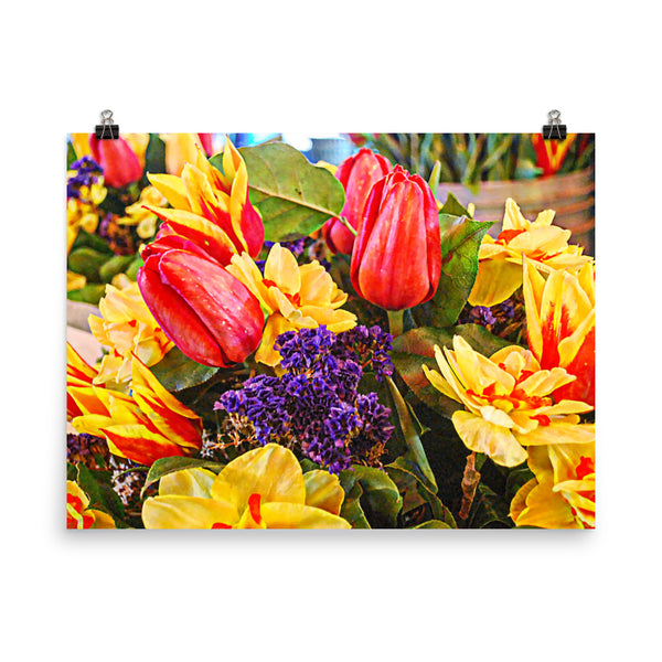 Tulip Fest Floral Poster Print Wall Art Washington State Home Decor 
