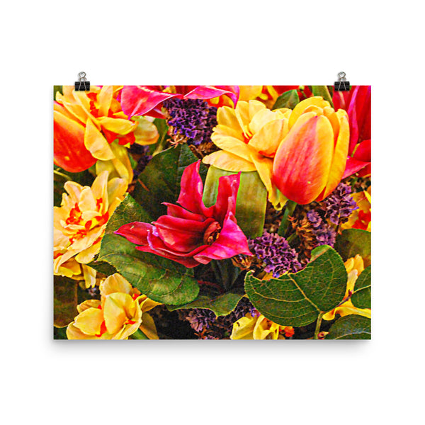 Tulip Fest Floral Poster Print Wall Art Washington State Home Decor 