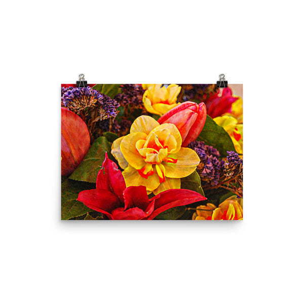 Tulip Fest Floral Poster Print Wall Art Washington State Home Decor