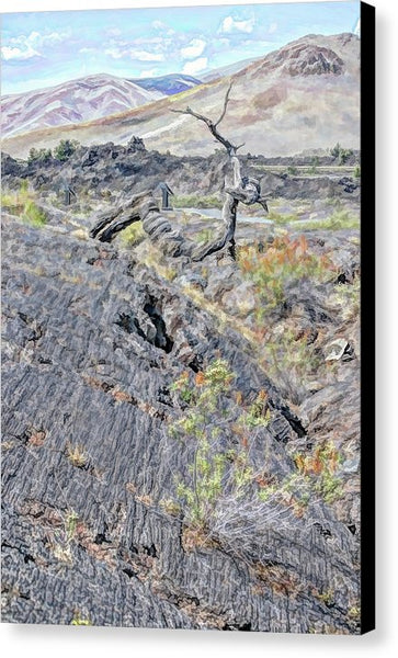 Craters Of The Moon Idaho Canvas Print  Wall Art Home or Office