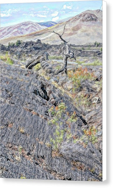 Craters Of The Moon Idaho Canvas Print  Wall Art Home or Office