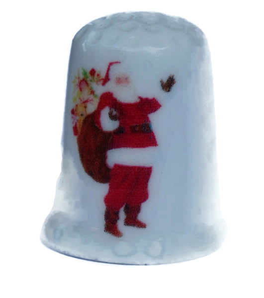 Santa Christmas Collectible Thimbles Decorative Handmade
